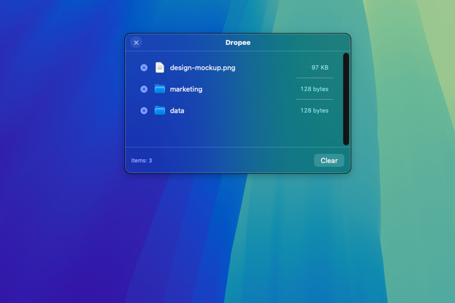 Dropee App for macOS