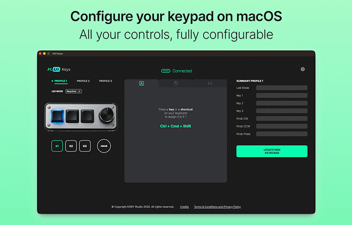 KUi Keys interface