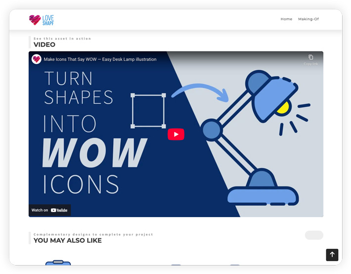 Love Shape Youtube Video Thumbnail